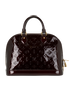 Alma PM, &pound;650, Handbags, Burgundy, Patent Leather, Back view